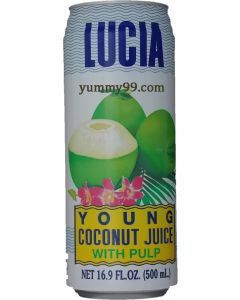 Lucia Young Coconut Juice - Pulp (500ml)